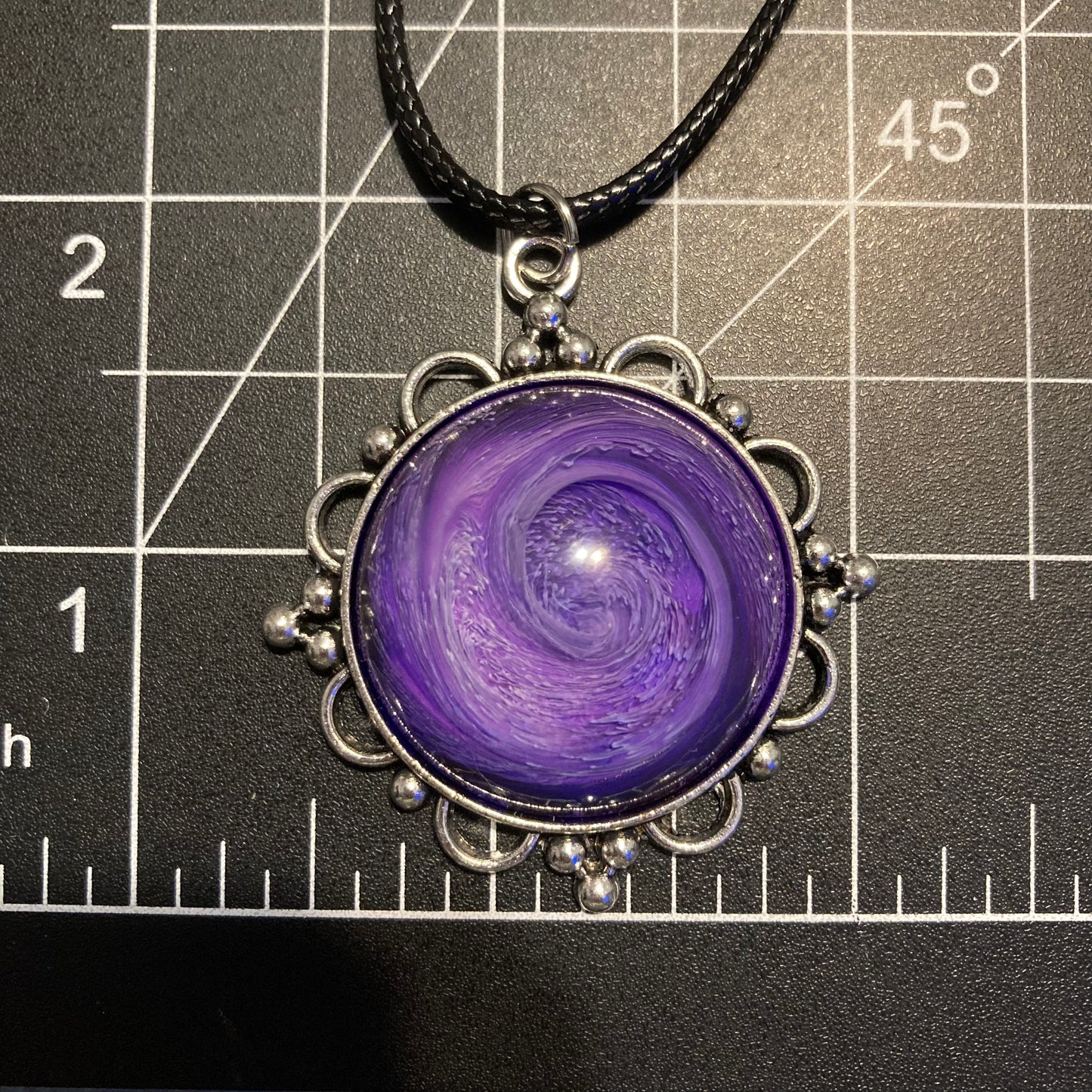 Galaxy Necklaces, purple, round