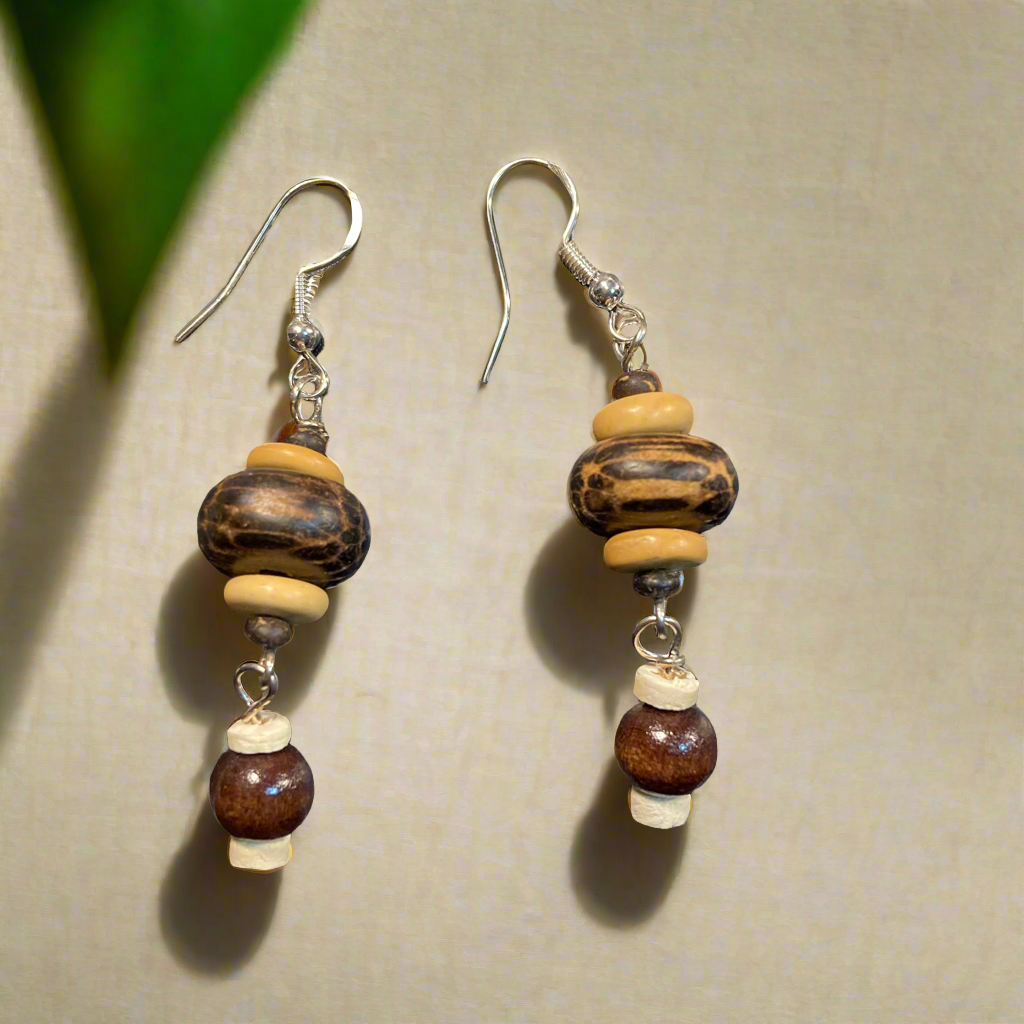 Wooden beads Earrings