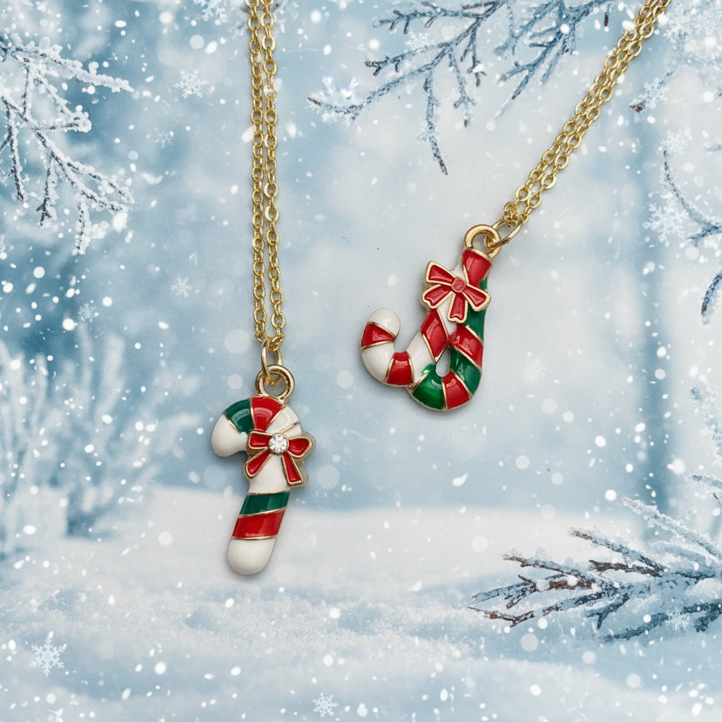 Festive Holiday Pendant, candy canes