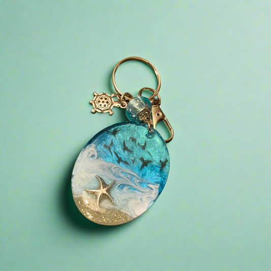 Starfish keychain
