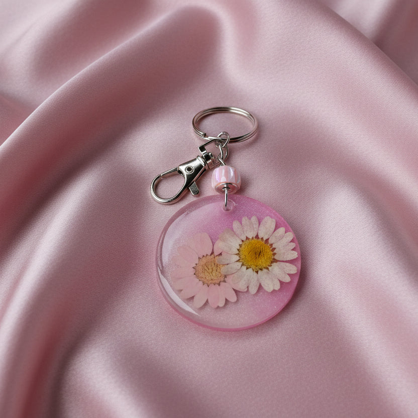 Floral bag charms/keychains
