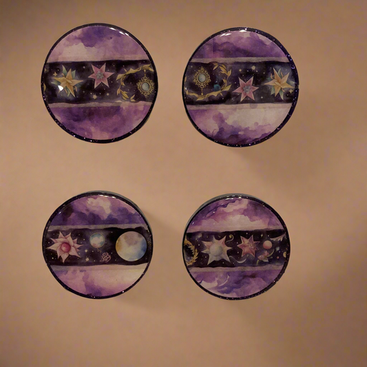 Purple Galaxy Magnets