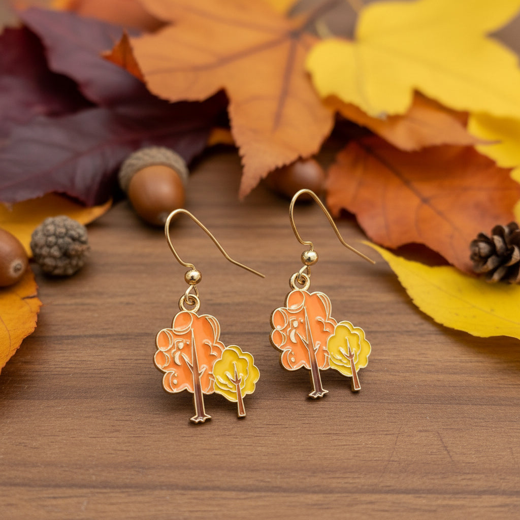 Fall earrings, cosy home and garden