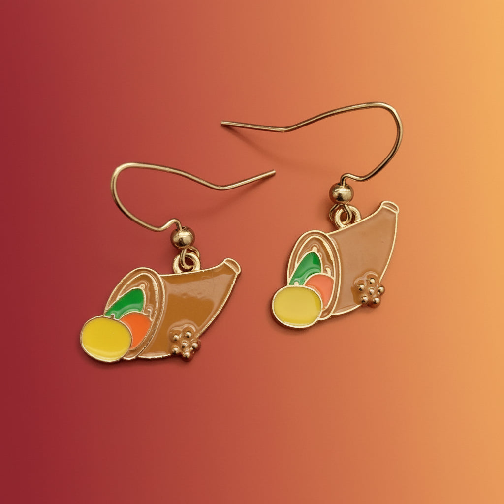 Thanksgiving earrings, harvest