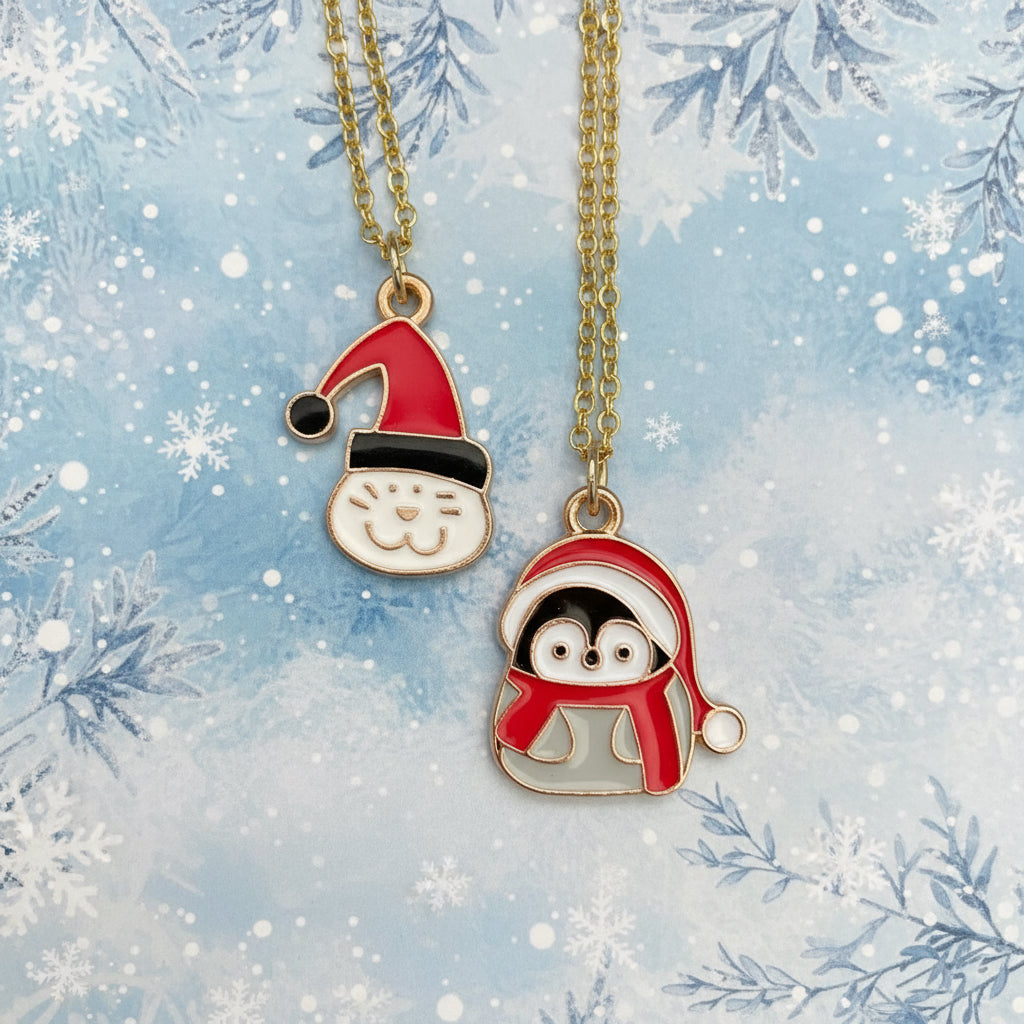 Winter Holidays Pendant, animal cuties
