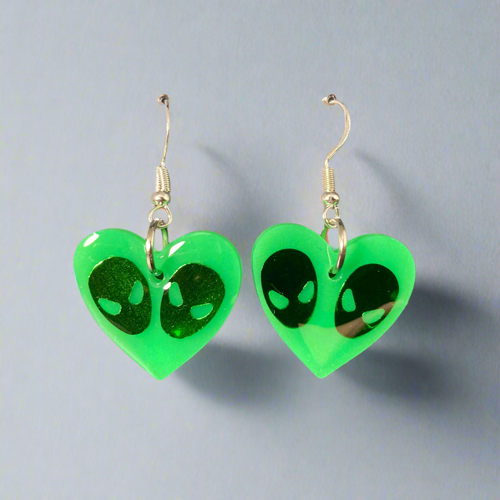 Heart earrings dangles