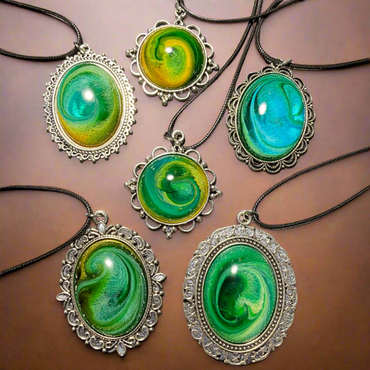 Galaxy Necklaces, green