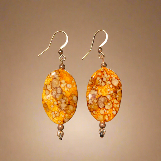 Orange Autumn earrings