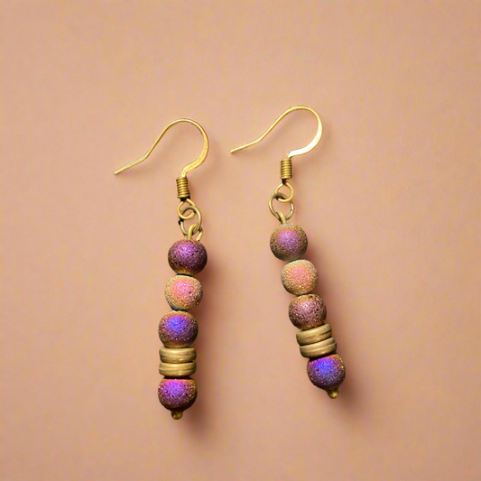 Drop Earrings, fall colors, dangle