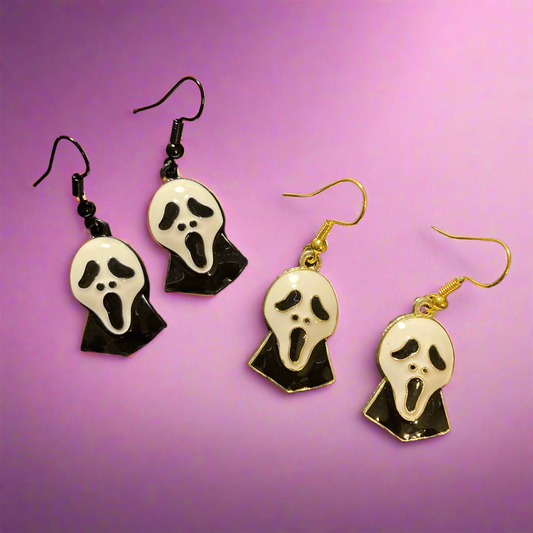Screaming Ghost charm earrings