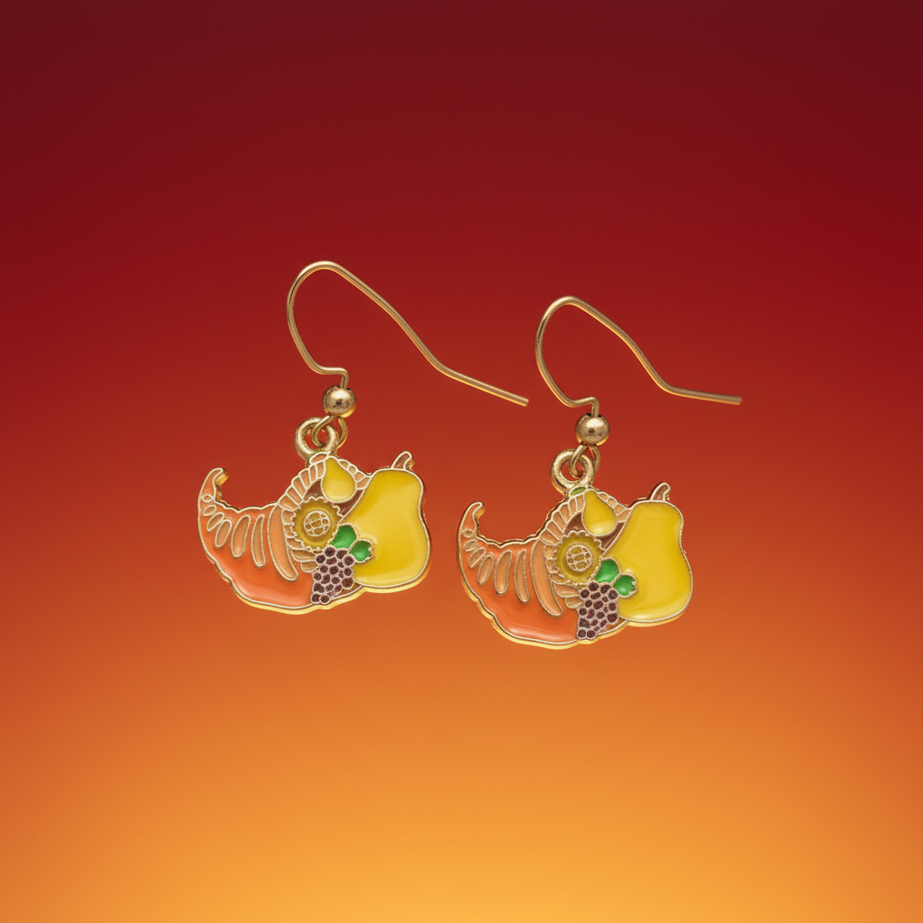 Thanksgiving earrings, harvest