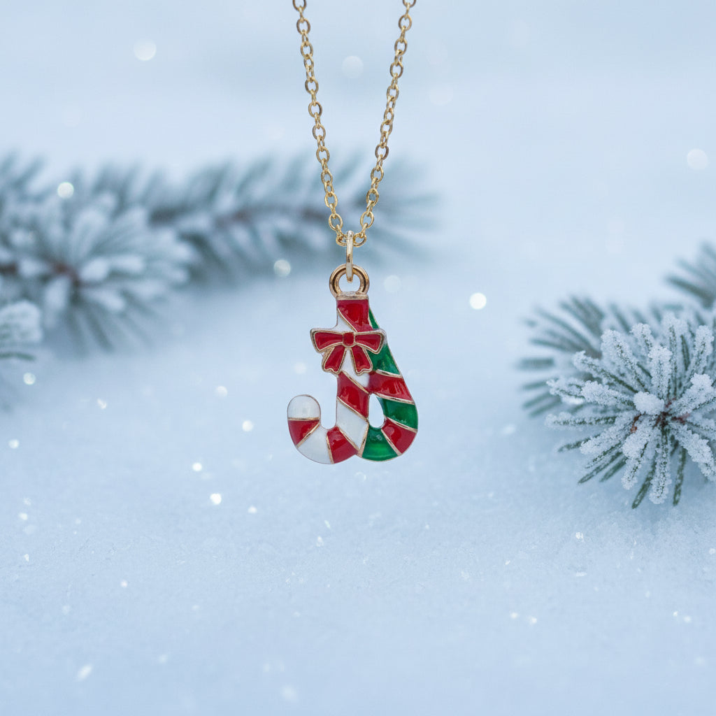 Festive Holiday Pendant, candy canes