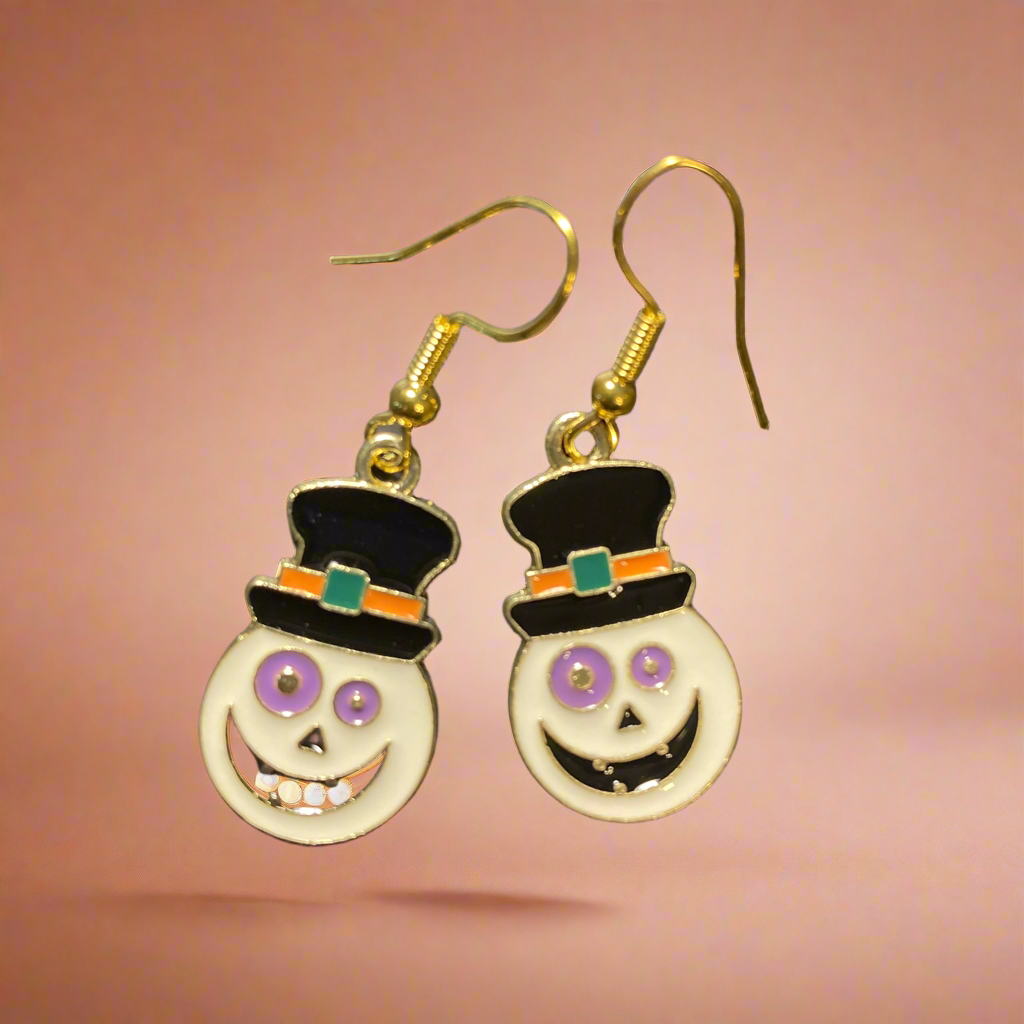 Silly Ghost Charm Earrings
