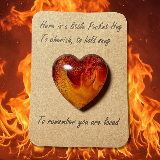 Pocket Hugs, Fire Elemental Harmony, red