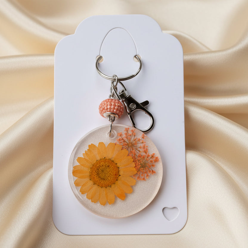 Floral bag charms/keychains