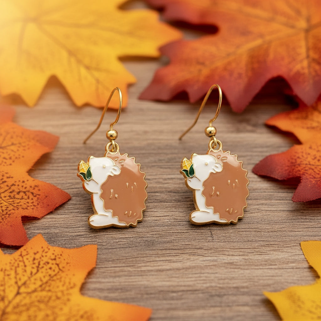 Fall earrings, cosy home and garden
