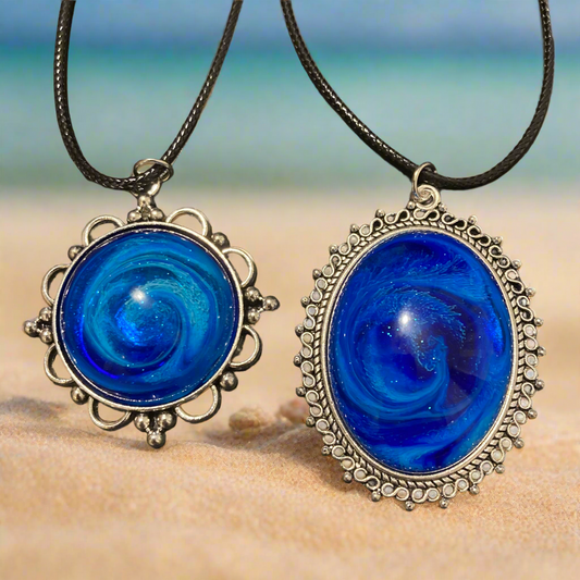 Galaxy Necklaces, blue