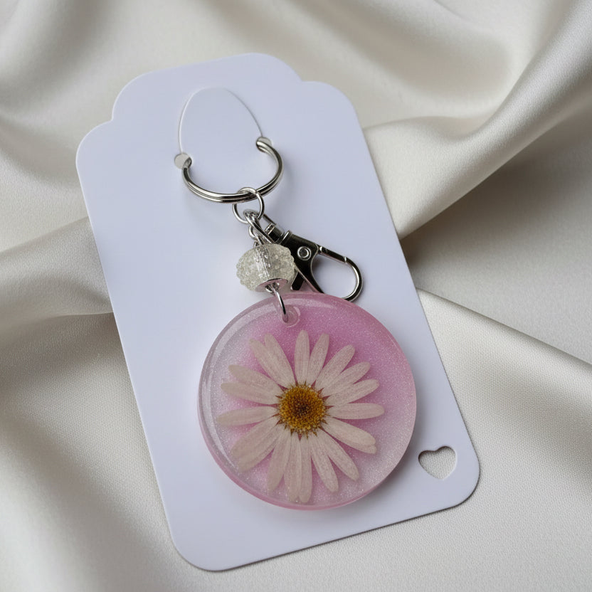Floral bag charms/keychains