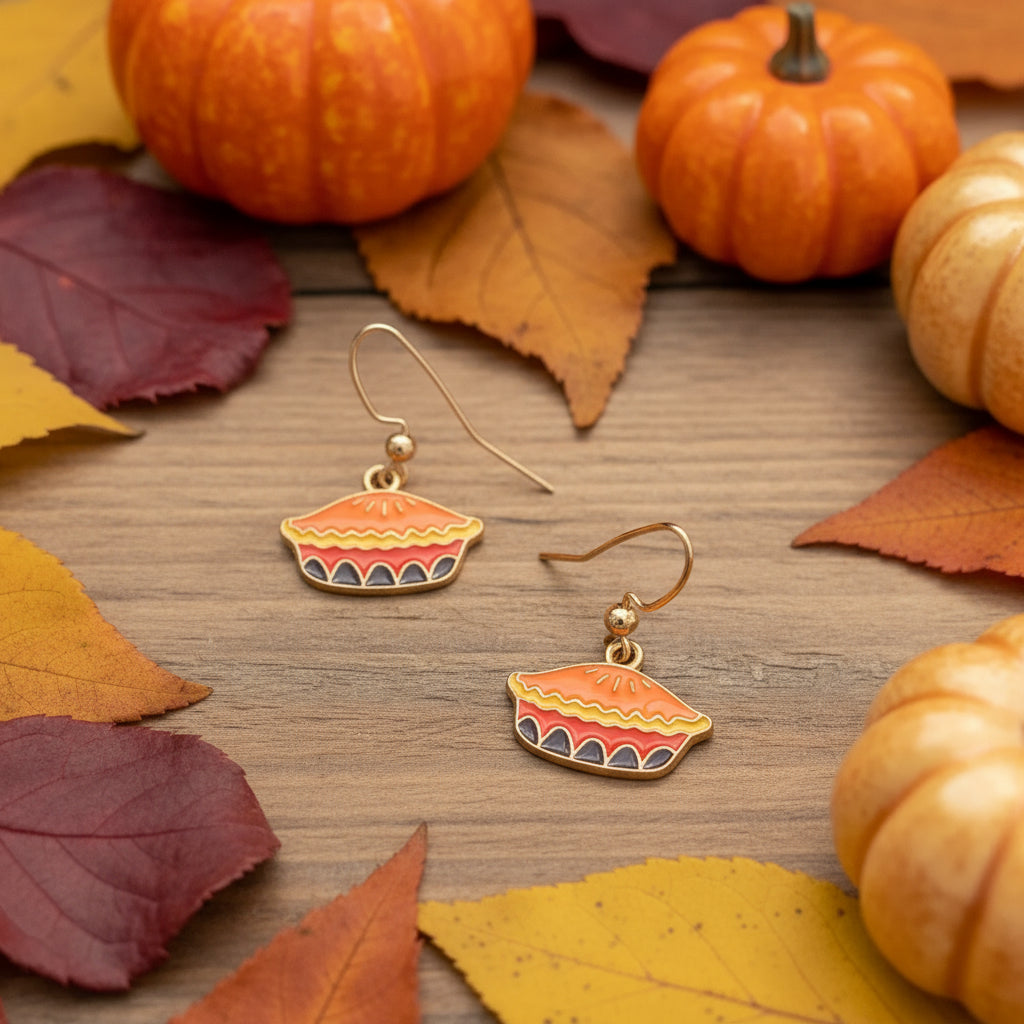 Fall earrings,Thanksgiving, feast