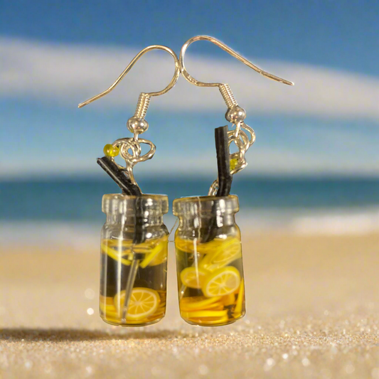 Lemon slices in water Earrings