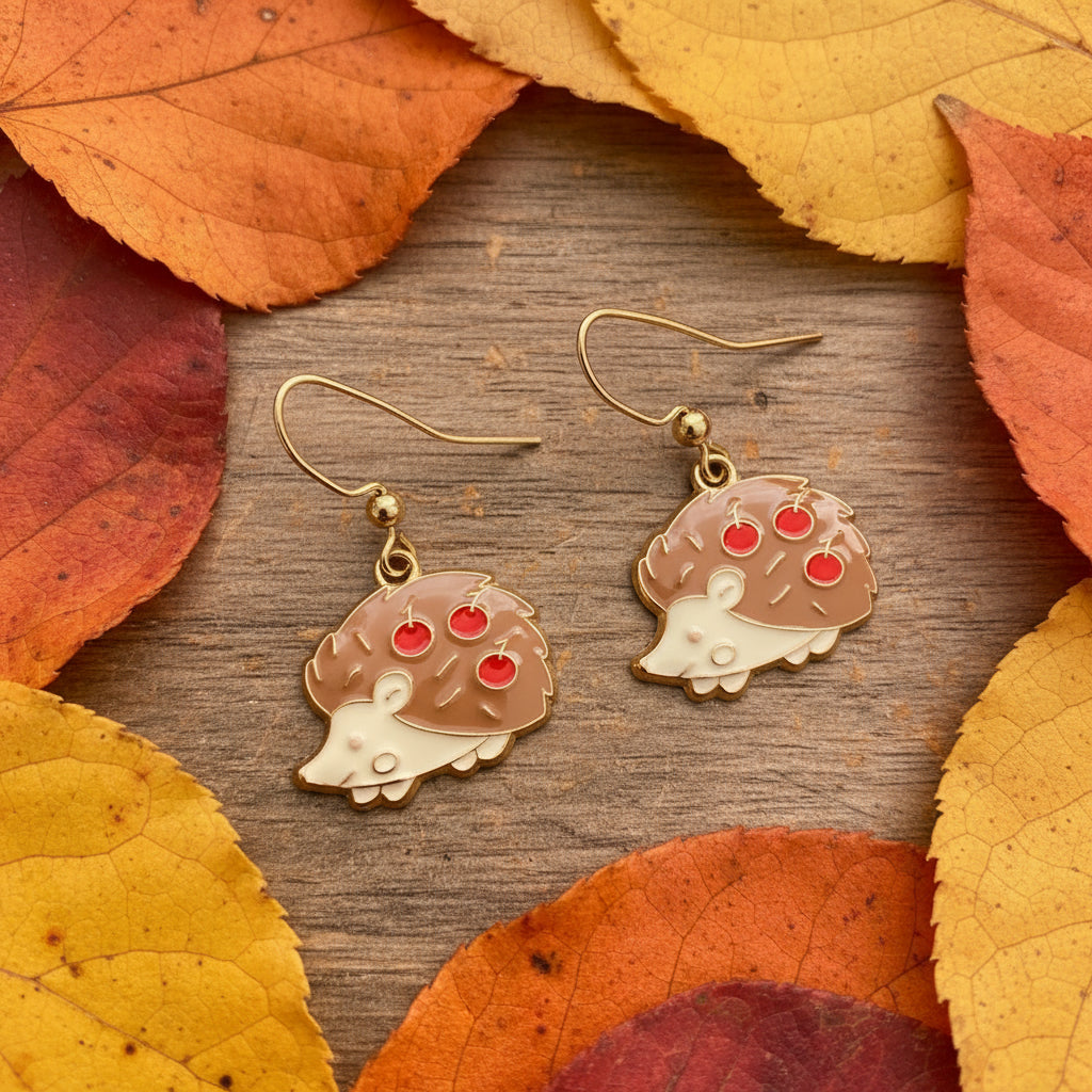 Fall earrings, cosy home and garden