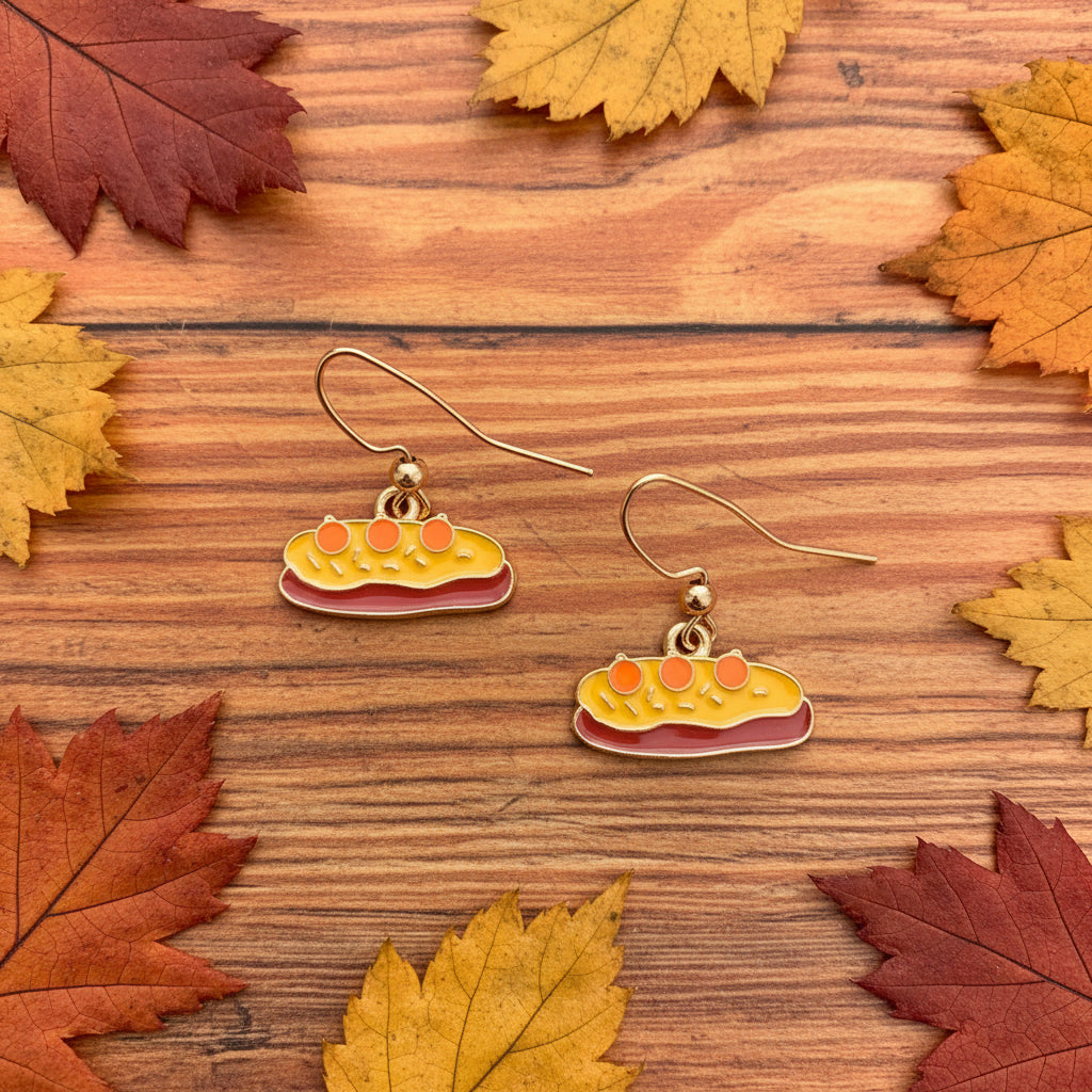 Fall earrings,Thanksgiving, feast