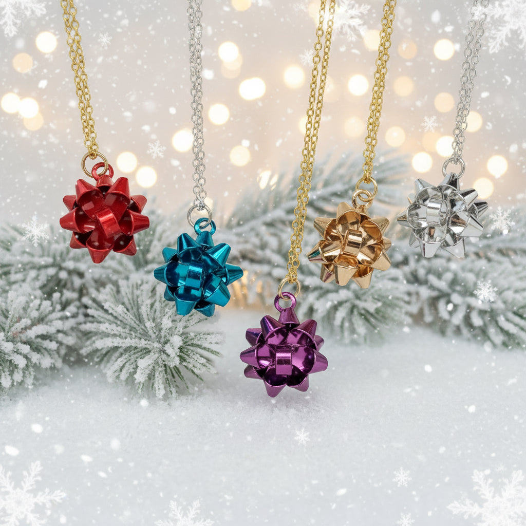 Winter Holidays Pendant, bow