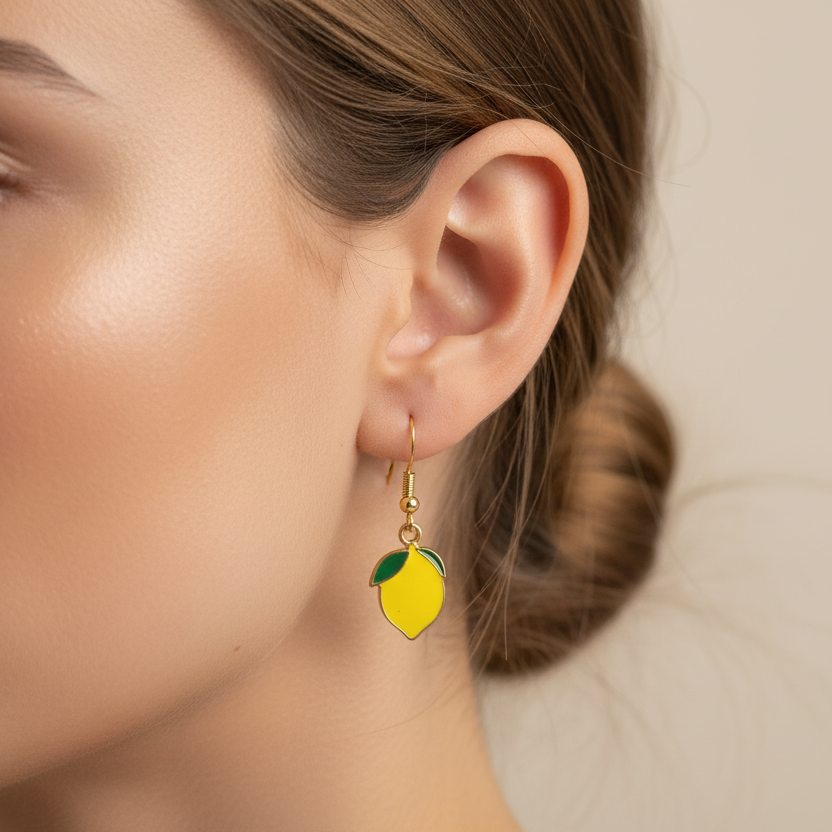 Lemon Charm Earrings