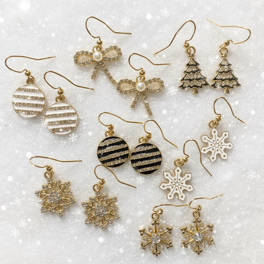 Winter holidays earrings