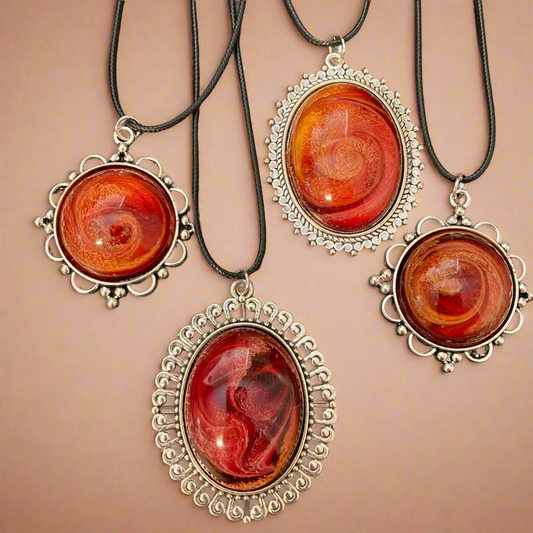 Galaxy Necklace, red