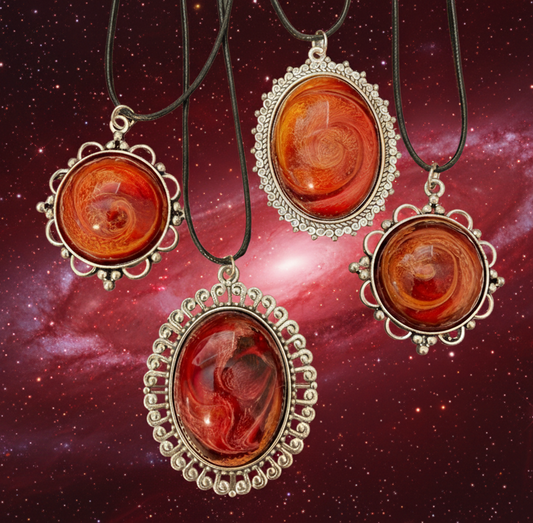 Elemental Harmony Necklace, Chunky, Fire