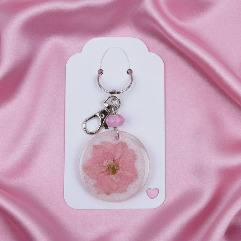 Floral bag charms/keychains