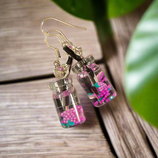 Grape water Earrings