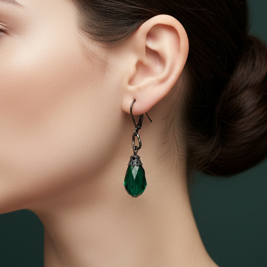 Emerald Drop Earrings