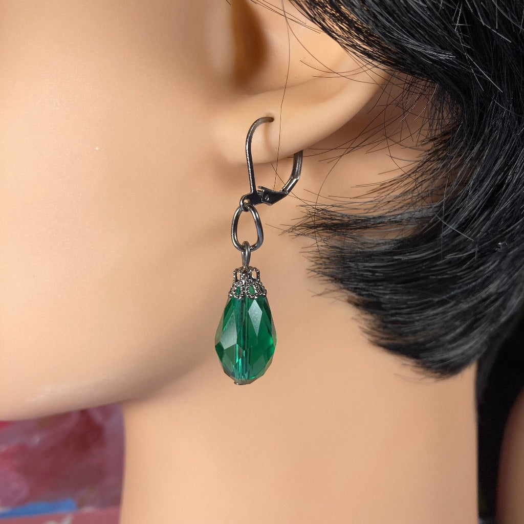 Emerald Drop Earrings