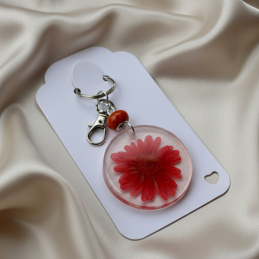 Floral bag charms/keychains