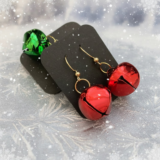 Christmas earrings, jingles
