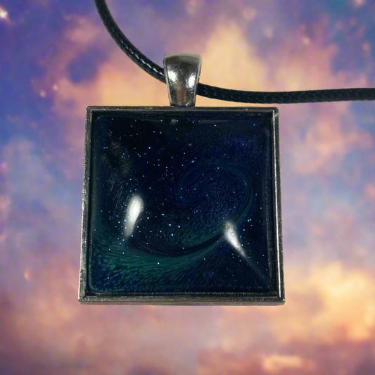 Blue Galaxy Necklace