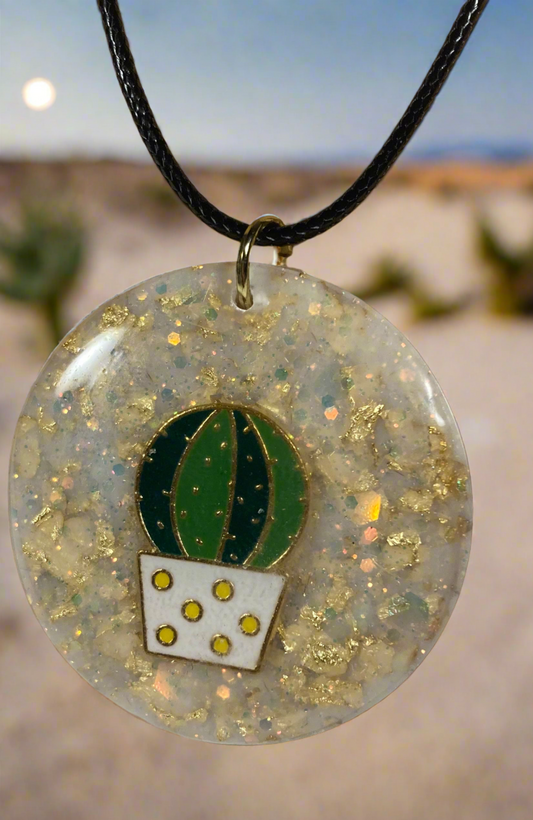 Round Cactus Necklace