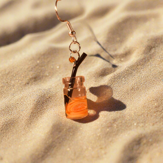 Orange Slices Water Earrings