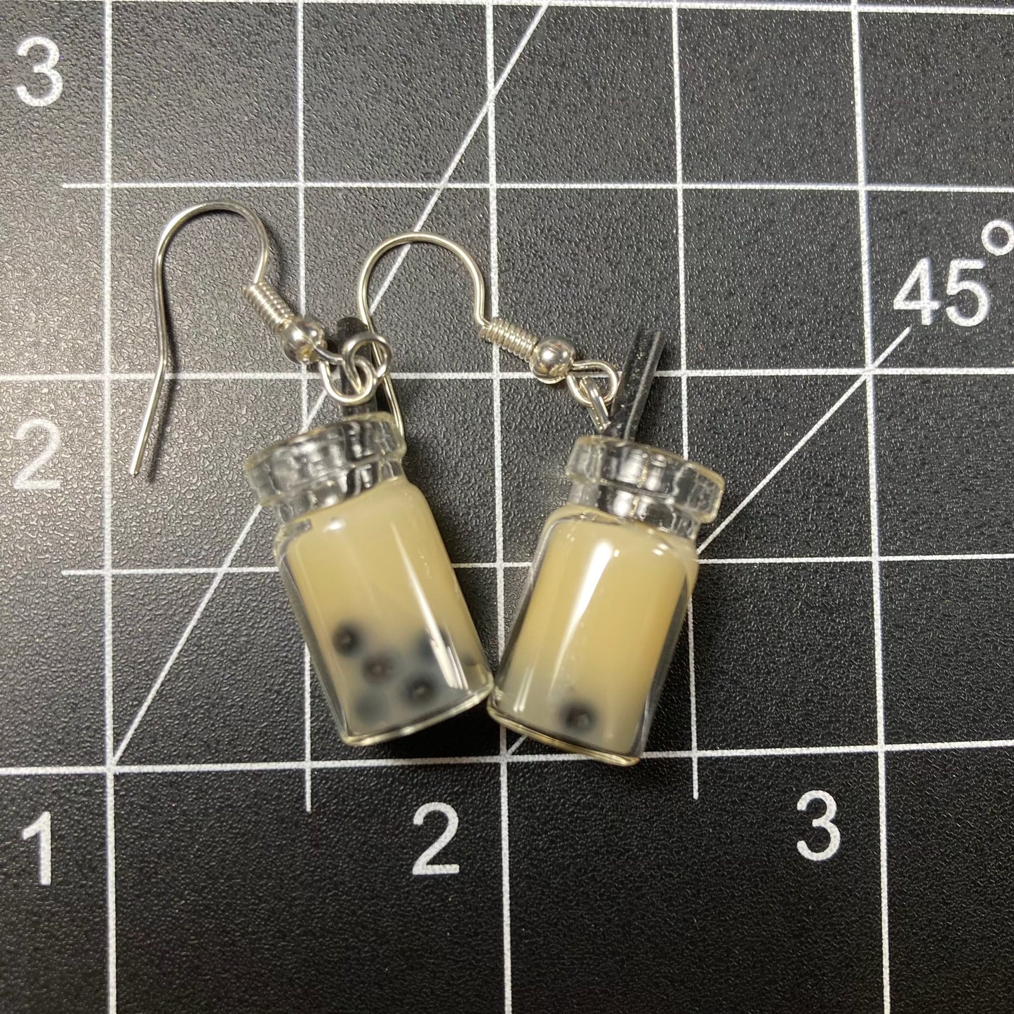 Jasmine Boba Tea Earrings