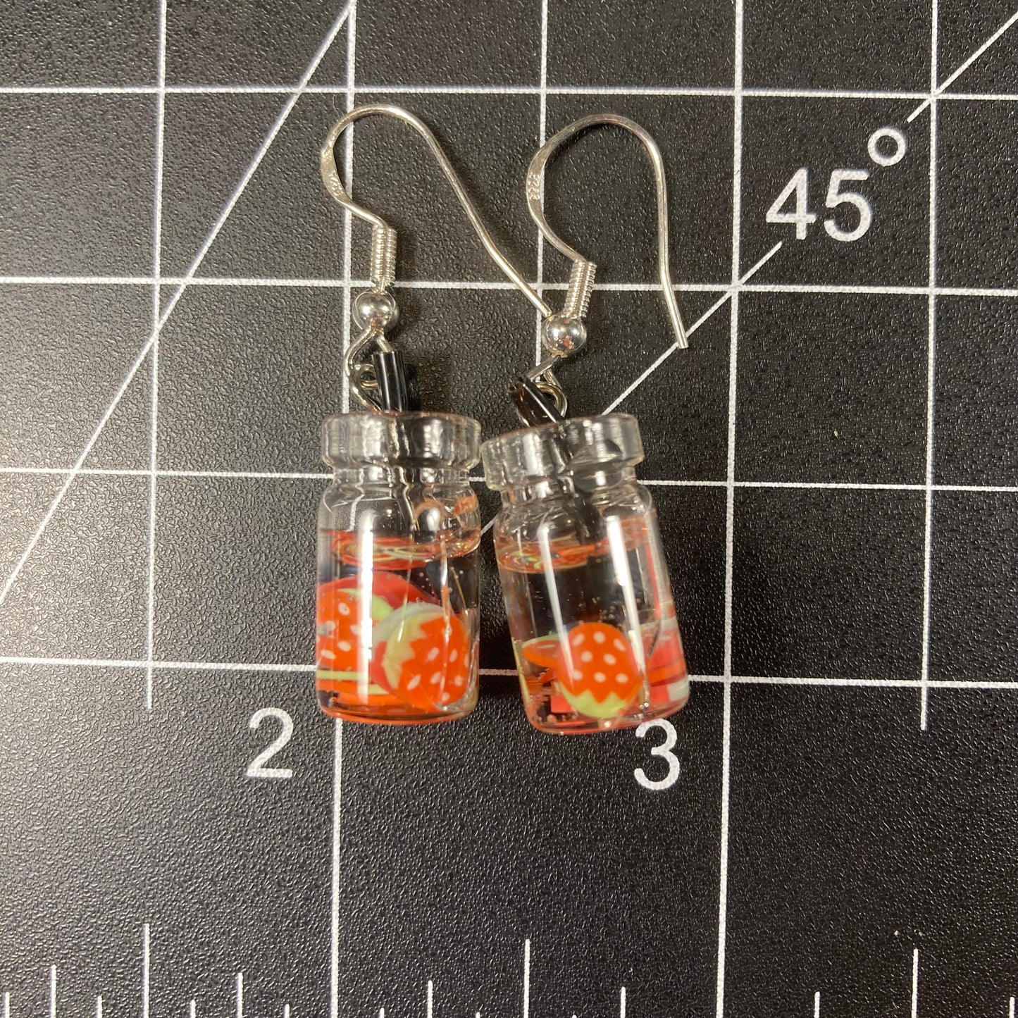 Strawberry Water Earrings