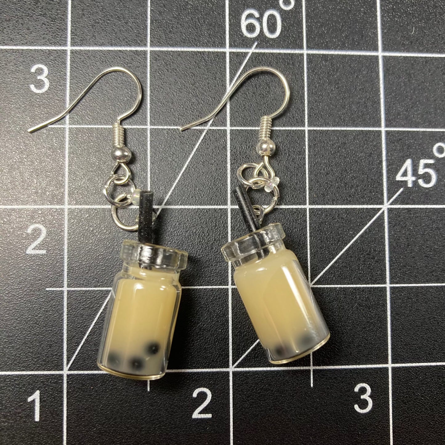 Jasmine Boba Tea Earrings