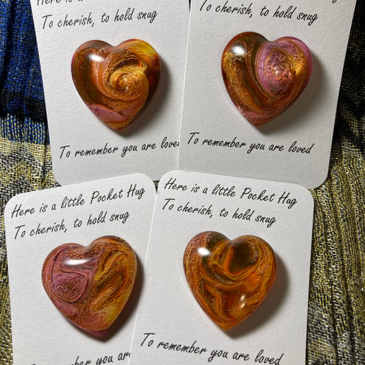 Pocket Hugs, pink/orange