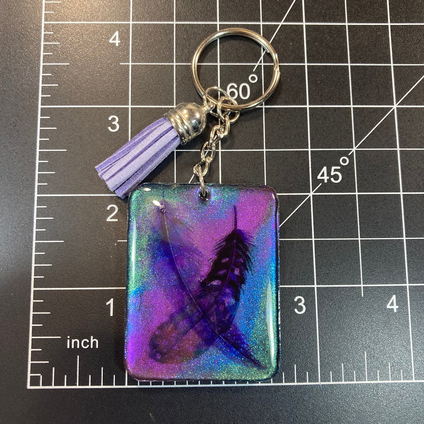 Feathers keyring