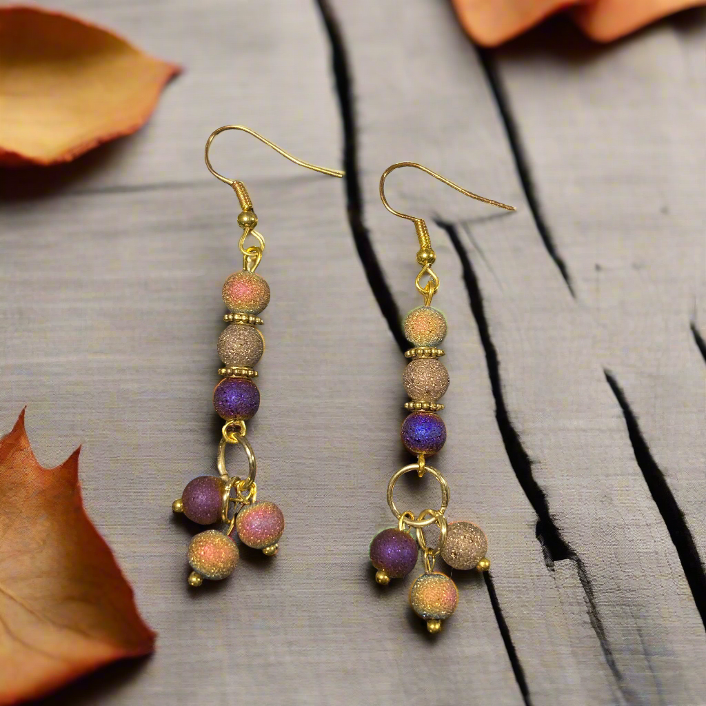Autumn grape Earrings