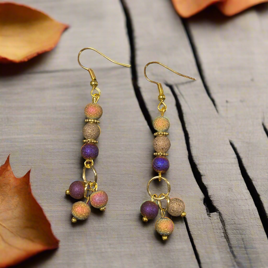 Autumn grape Earrings