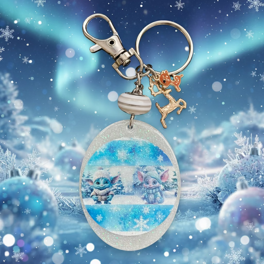 Bag charm, keychain, Fae Folks