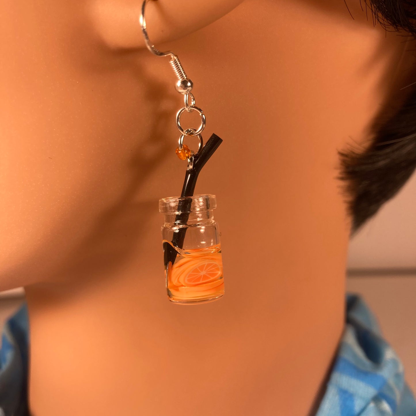 Orange Slices Water Earrings