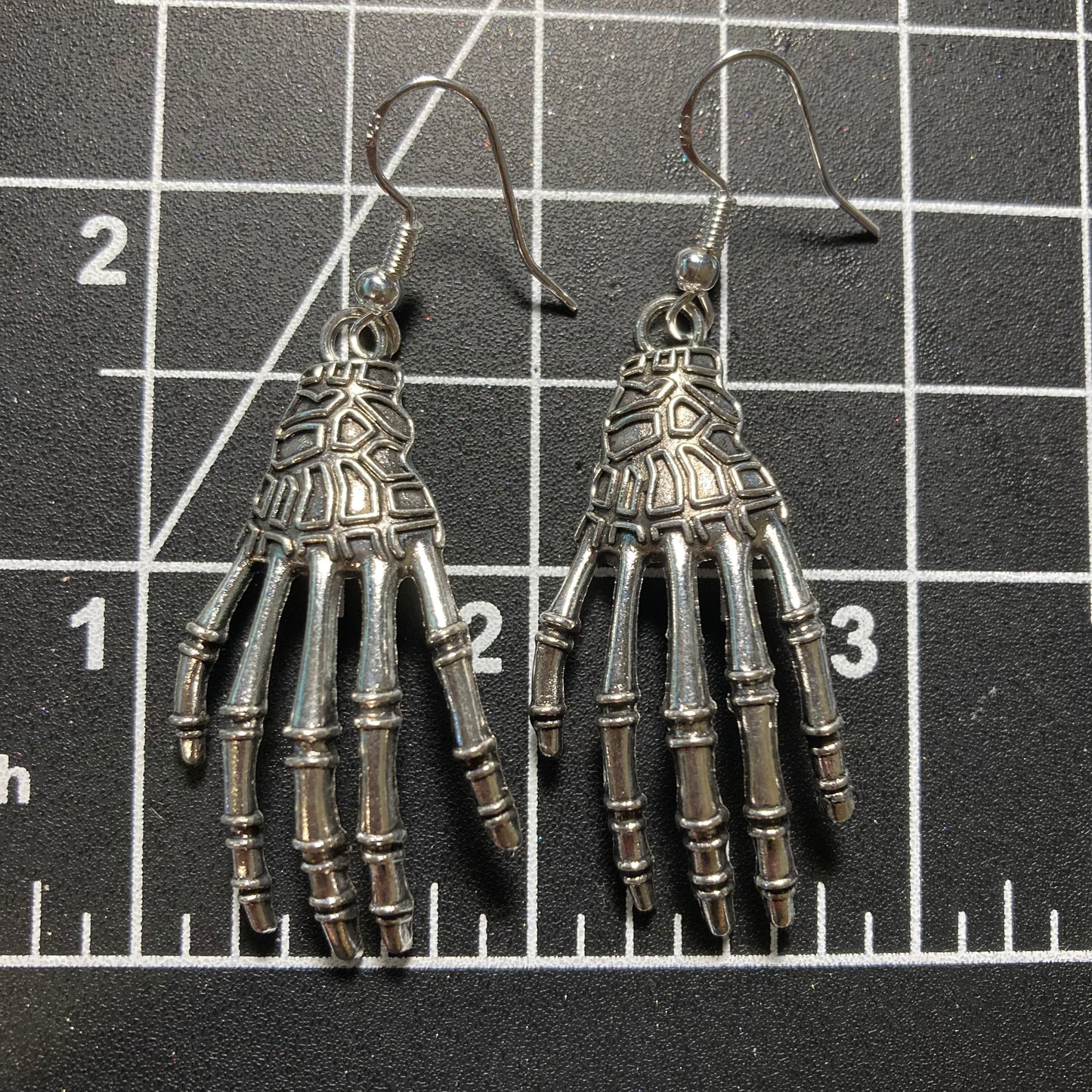 Halloween Earrings, skeleton hands